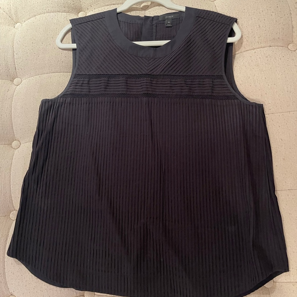 J Crew women’s sleeveless black top NWOT